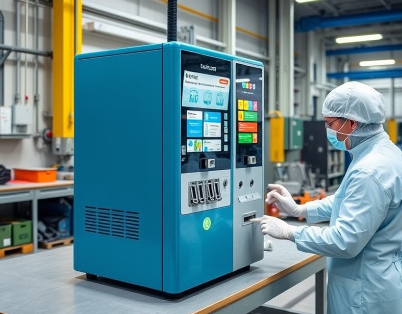 設置を待つ完成した機器